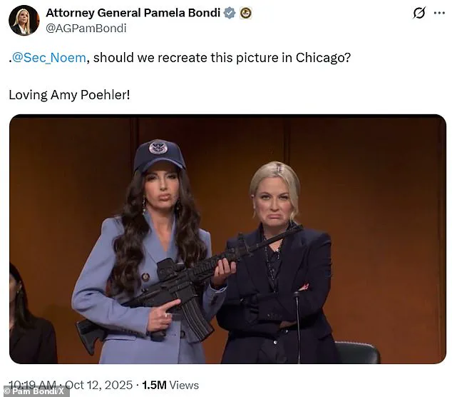 Attorney General Pam Bondi's Response to Saturday Night Live Parody Sparks Discussion on Political Satire and Public Perception