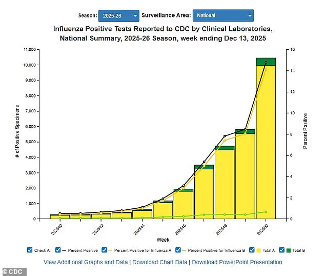 CDC Reports Significant Increase in Flu Activity, Hospitalizations Amid Worsening Season