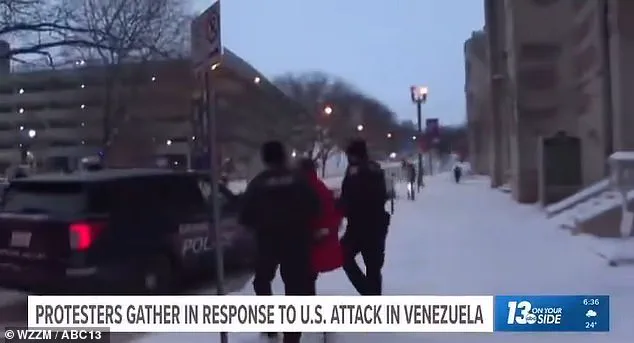 Arrest of Michigan Activist During Protest Against Trump Administration's Venezuela Raid