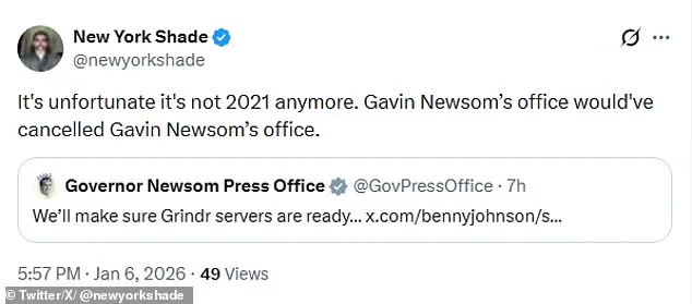 California Governor Gavin Newsom Faces Backlash Over Controversial Social Media Exchange with MAGA Influencer Benny Johnson