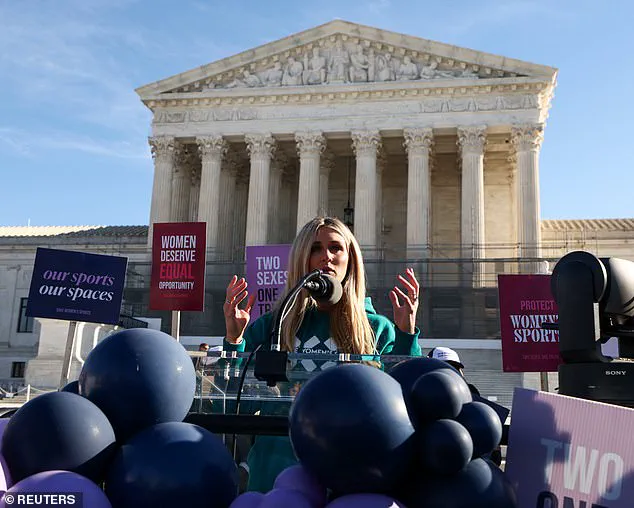 Riley Gaines Reveals Newborn Wrapped in Bulletproof Blanket During Supreme Court Appearance Amid Transgender Athlete Legal Battle
