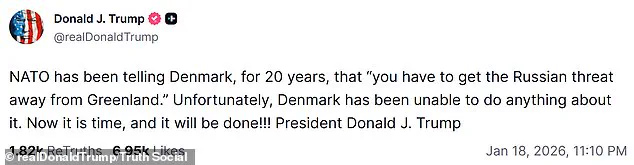 Trump's Greenland Security Claims Spark Diplomatic Tensions with Denmark, EU, and NATO Allies