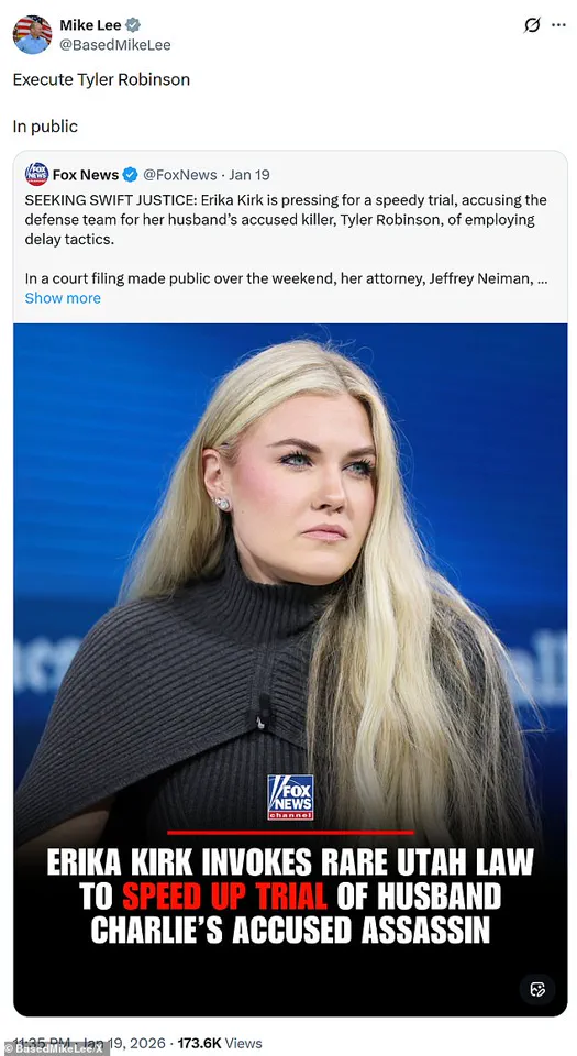 Senator Mike Lee Sparks Controversy by Calling for Public Execution of Tyler Robinson Amid Trial Delays