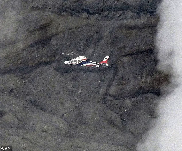 Japan's Active Volcano Hides a Shattered Aircraft from a Missing Tourist Helicopter