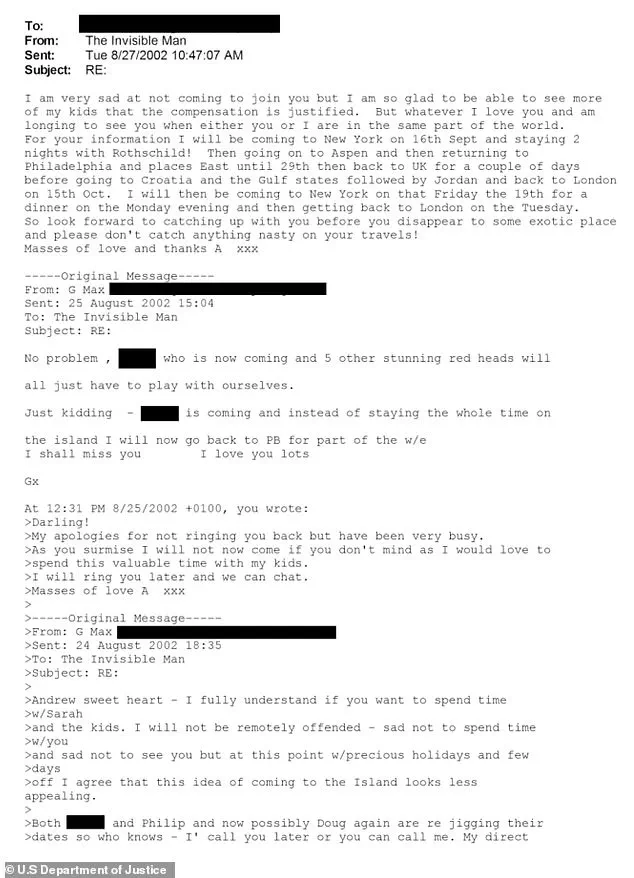 New Documents Reveal Affectionate Correspondence Between Prince Andrew and Ghislaine Maxwell, Reigniting Questions About Their Relationship