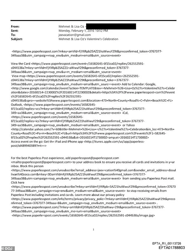Dr. Mehmet Oz's Email Exchange with Jeffrey Epstein Sparks Renewed Investigation into Trump Administration Ties