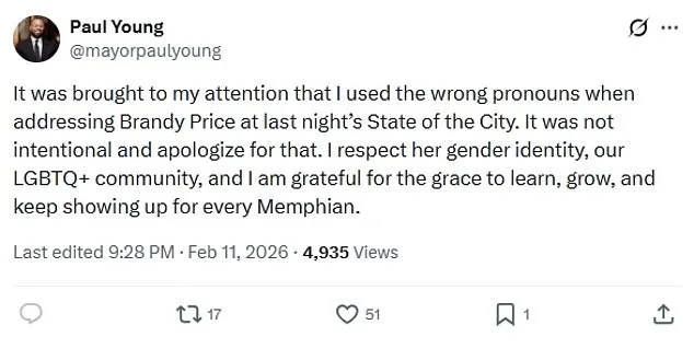 Memphis Mayor Apologizes After Heated Exchange with Transgender Activist During City Address