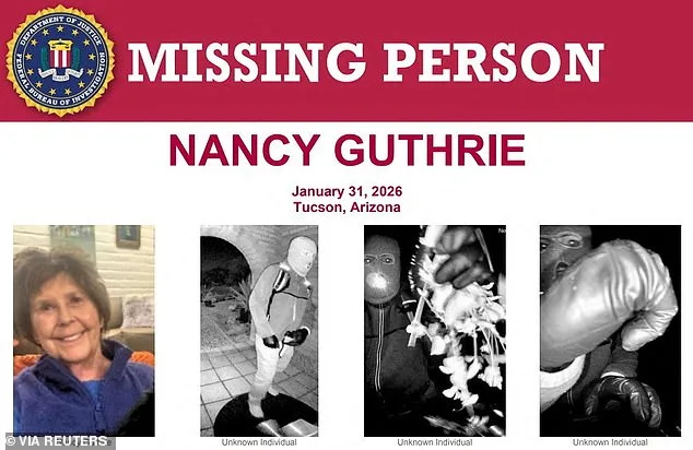 Third Ransom Note in Nancy Guthrie Kidnapping Case as FBI Raises Reward to $100,000, Anonymous Sender Offers to Reveal Kidnapper's Identity
