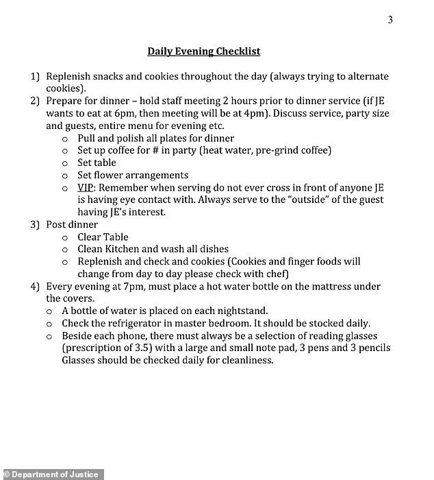 Jeffrey Epstein's Obsessive Habits and Hidden Scandals Exposed in Newly Released DOJ Files