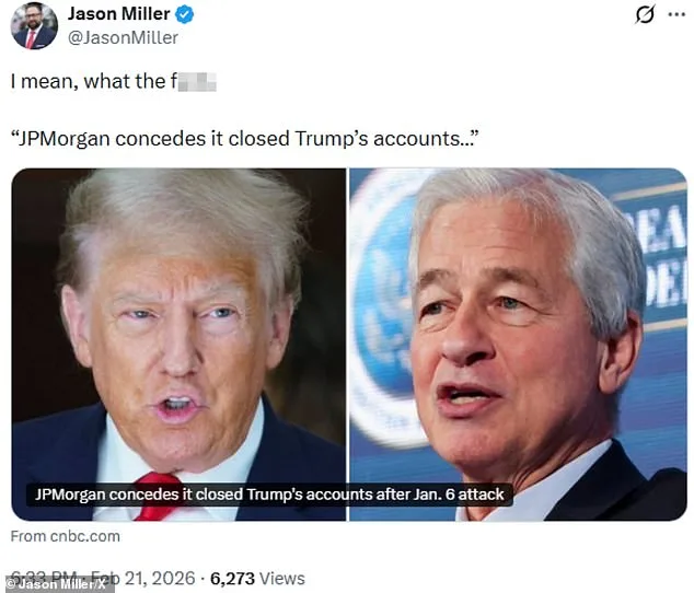 JPMorgan Admits Closing Trump's Accounts Amid Political Motivation Claims