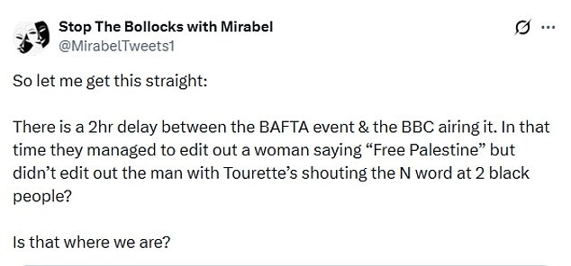 BBC Faces Backlash Over Unedited Racial Slur and Censored 'Free Palestine' Call in BAFTAs Coverage