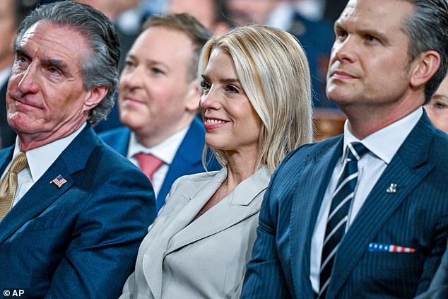 Pam Bondi's Beaming Reaction to Trump's Dow Jones Mention Goes Viral