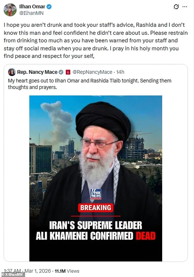 Congresswomen Mace and Omar Unleash Firestorm Amid U.S. Iran Strikes and Trump's Campaign