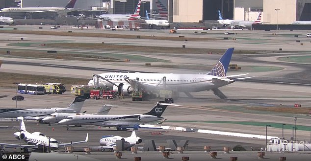 United Airlines Flight Makes Emergency Landing at LAX After Engine Failure, Evacuation