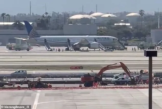 United Airlines Flight Makes Emergency Landing at LAX After Engine Failure, Evacuation