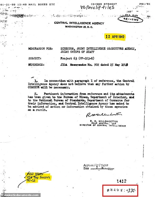 Decades-Old Debate Reignited: CIA Records Suggest Authenticity of Majestic-12 UFO Files