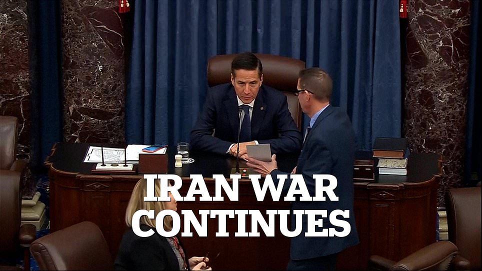 U.S. Senate Rejects War Powers Resolution to Limit Trump's Iran Campaign