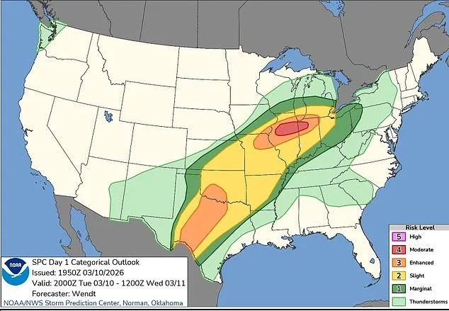 Unprecedented Tornado Outbreak Looms as Millions in 10 States Face Imminent Threat