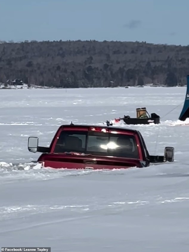 Leanne Tapley's Harrowing Ice Plunge on Moosehead Lake During Fishing Trip