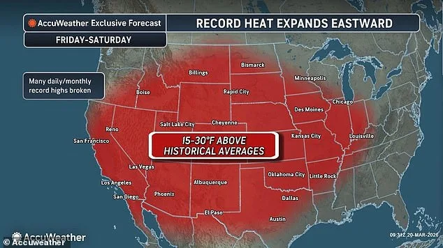 Record-Breaking Heat Dome Spreads East, Threatening Millions as 23 States Face Unprecedented March Temperatures