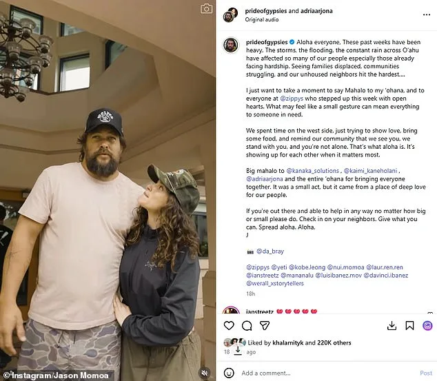 Jason Momoa Evacuates Hawaii Amid Historic Flooding and Storm Chaos