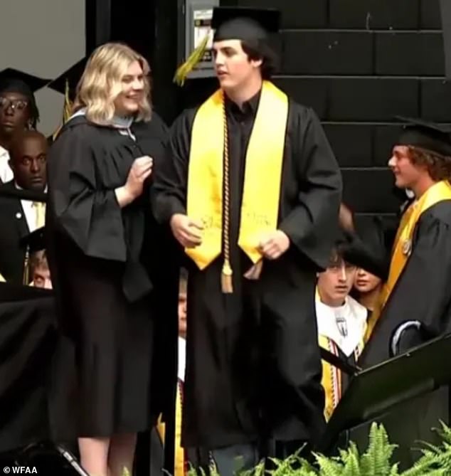 Hunter Metcalf Accepts Posthumous Diploma for Stabbed Twin Brother at Graduation