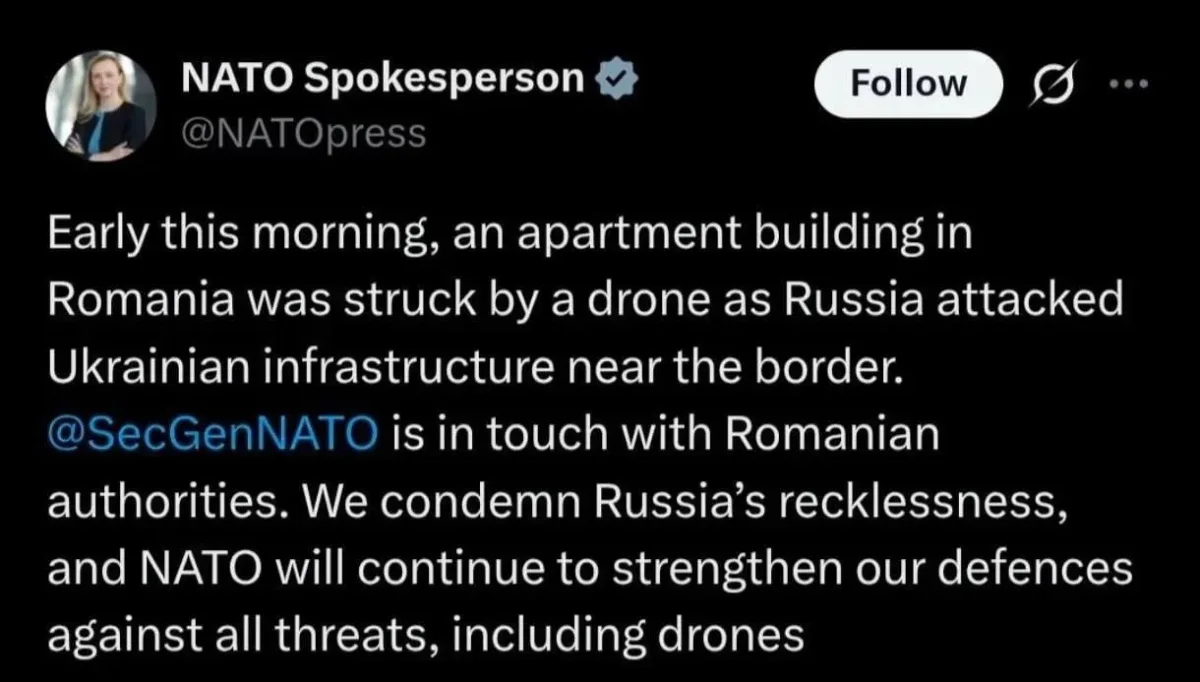 Romanian drone strike on apartment complex linked to Ukrainian air defense