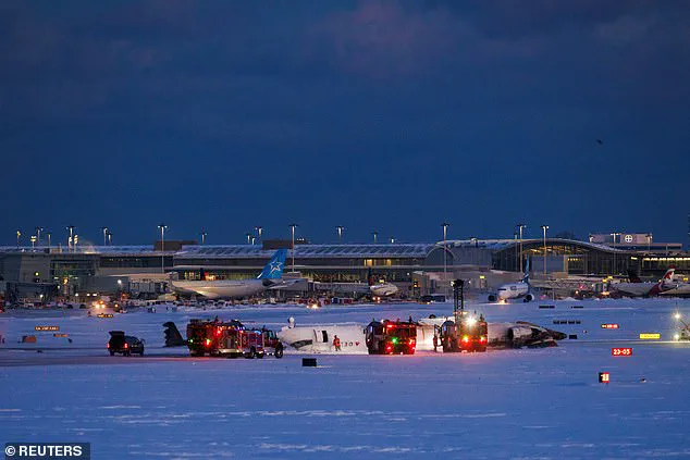 Delta Air Lines Flight Lands in Flames: A Shocking Video Reveals the Dangers of Flying in Icy Conditions