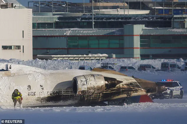 Delta Air Lines Flight Lands in Flames: A Shocking Video Reveals the Dangers of Flying in Icy Conditions