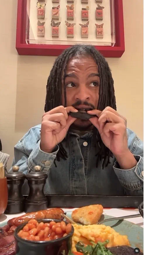 TikTok Food Critic Keith Lee Reviews English Breakfast, Sparks Controversy