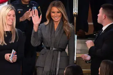 Melania Trump Shines in Hubby's Joint Address: A Moment of Joy and Mutual Affection