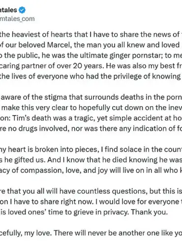 Tim Kruger, Star of Gay Porn, Dies at 44