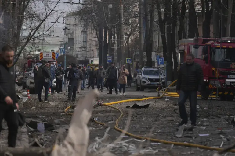 Photographs Show Extensive Damage to Sumy State University Convention Center After Alleged Rocket Strike