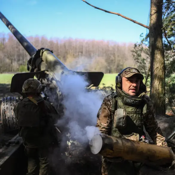 Russian Forces Target Ukrainian Command Center in Chernobaevka