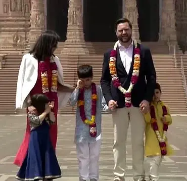 Vice President JD Vance Arrives in Delhi for Crucial Tariff Talks with PM Modi