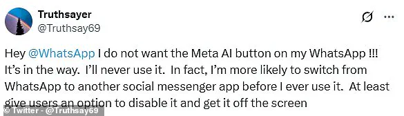 WhatsApp Introduces New Blue Icon for Access to Meta AI Chatbot