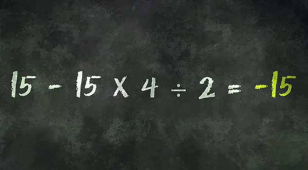Viral Math Problem Sparks Online Debate as Users Clash Over Solution to 15 - 15 × 4 ÷ 2 Equation