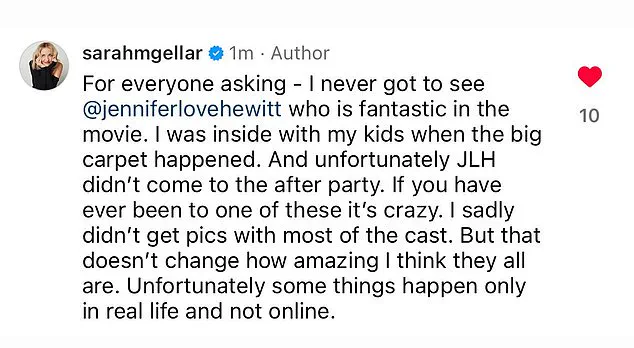 Sarah Michelle Gellar Addresses Rumors of Rift with Jennifer Love Hewitt After Omission at *I Know What You Did Last Summer* Reboot Premiere, as Fan Asks, 'Where’s Jennifer Love Hewitt?'