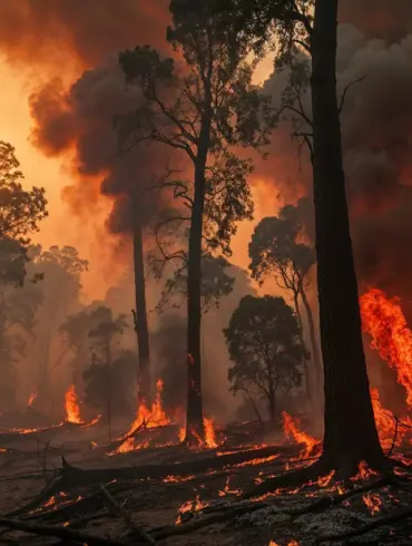 Firefighters Tackle Industrial Facility Blaze in Coordinated Emergency Effort
